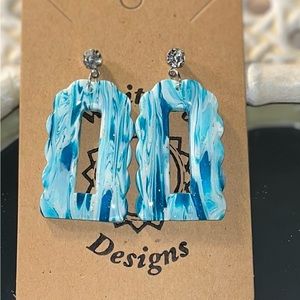 Handmade polymer clay earrings